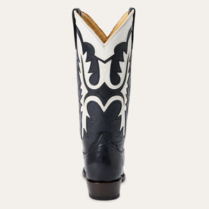 Stetson Women's Cheyenne Black Leather Snip Toe Boots 0236