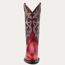 Load image into Gallery viewer, Stetson Women&#39;s Lauren Red Leather Snip Toe Boots 0238