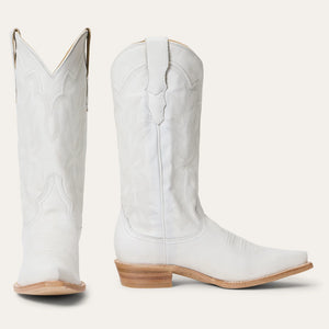 Stetson White Women's Casey Snip Toe 0244