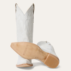 Stetson White Women's Casey Snip Toe 0244