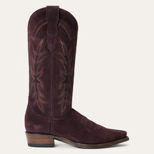 Load image into Gallery viewer, Stetson Women&#39;s Casey Wine Leather Snip Toe Boots 0254