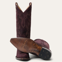 Load image into Gallery viewer, Stetson Women&#39;s Casey Wine Leather Snip Toe Boots 0254