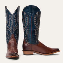 Load image into Gallery viewer, Stetson Women's Annie Blue Leather Snip Toe Boots 0255