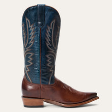 Load image into Gallery viewer, Stetson Women's Annie Blue Leather Snip Toe Boots 0255