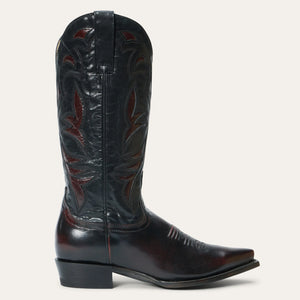 Stetson Women's Georgia Black Goat Leather Snip Toe Boots 0256