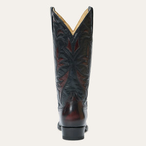 Stetson Women's Georgia Black Goat Leather Snip Toe Boots 0256