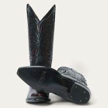 Load image into Gallery viewer, Stetson Women&#39;s Georgia Black Goat Leather Snip Toe Boots 0256