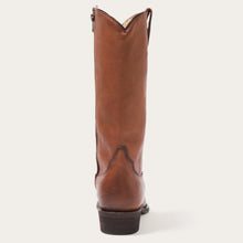 Load image into Gallery viewer, Stetson Women&#39;s Cognac Austin Leather Snip Toe Boots 12-021-6105-0623 BR