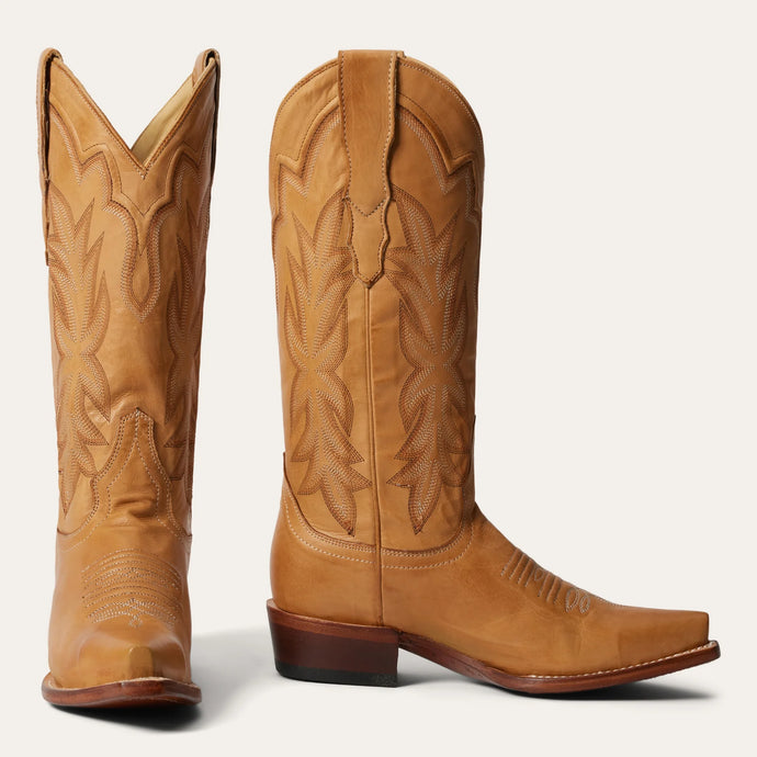 Stetson Women's Casey Brown Leather Snip Toe Boots 0628