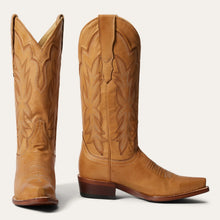 Load image into Gallery viewer, Stetson Women's Casey Tan Leather Snip Toe Boots 0207
