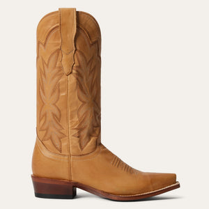 Stetson Women's Casey Brown Leather Snip Toe Boots 0628