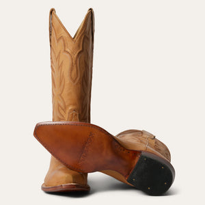 Stetson Women's Casey Brown Leather Snip Toe Boots 0628