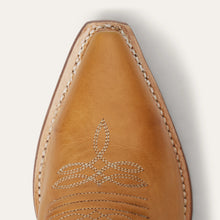 Load image into Gallery viewer, Stetson Women's Casey Tan Leather Snip Toe Boots 0207