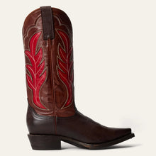 Load image into Gallery viewer, Stetson Women's Erin Brown Leather Square Toe Boots 0747