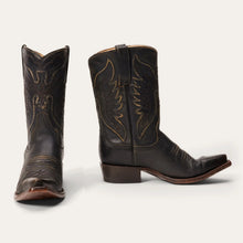 Load image into Gallery viewer, Stetson Women's Tate Black Leather Snip Toe Boots 0339
