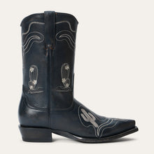 Load image into Gallery viewer, Stetson Women&#39;s Sedona Black Leather Snip Toe Boots 0405