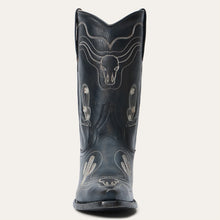 Load image into Gallery viewer, Stetson Women&#39;s Sedona Black Leather Snip Toe Boots 0405