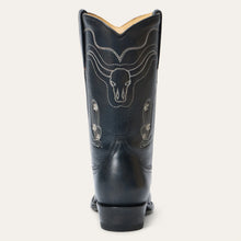 Load image into Gallery viewer, Stetson Women&#39;s Sedona Black Leather Snip Toe Boots 0405