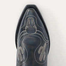 Load image into Gallery viewer, Stetson Women&#39;s Sedona Black Leather Snip Toe Boots 0405