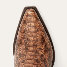 Load image into Gallery viewer, Stetson Women&#39;s Ember Red Python Snip Toe Boots 4036
