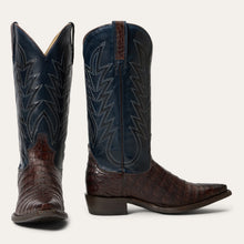 Load image into Gallery viewer, Stetson Women's Adi Brown Caiman Snip Toe Boots 4333