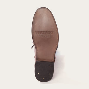Stetson Women's Tan Burnished Cognac Paisley Round Toe Boots 12-021-7107-0963 TA