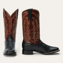 Load image into Gallery viewer, Stetson Women's Jessica Black Leather Square Toe Boots 0727