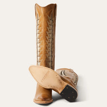 Load image into Gallery viewer, Stetson Women&#39;s Johnnie Brown Calf Leather Snip Toe Boots 1338