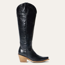 Load image into Gallery viewer, Stetson Women&#39;s Sutton Black Calf Leather Snip Toe Boots 1358
