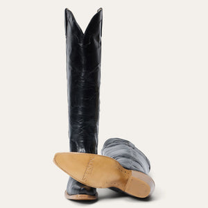 Stetson Women's Sutton Black Calf Leather Snip Toe Boots 1358