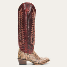 Load image into Gallery viewer, Stetson Women&#39;s Ruby Red Goat Leather Round Toe Boots 4300