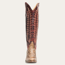 Load image into Gallery viewer, Stetson Women&#39;s Ruby Red Goat Leather Round Toe Boots 4300