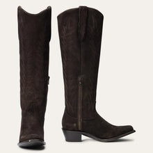 Load image into Gallery viewer, Stetson Women&#39;s Loretta Brown Leather Snip Toe Boots 1161