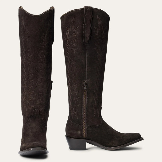 Stetson Women's Loretta Brown Leather Snip Toe Boots 1161