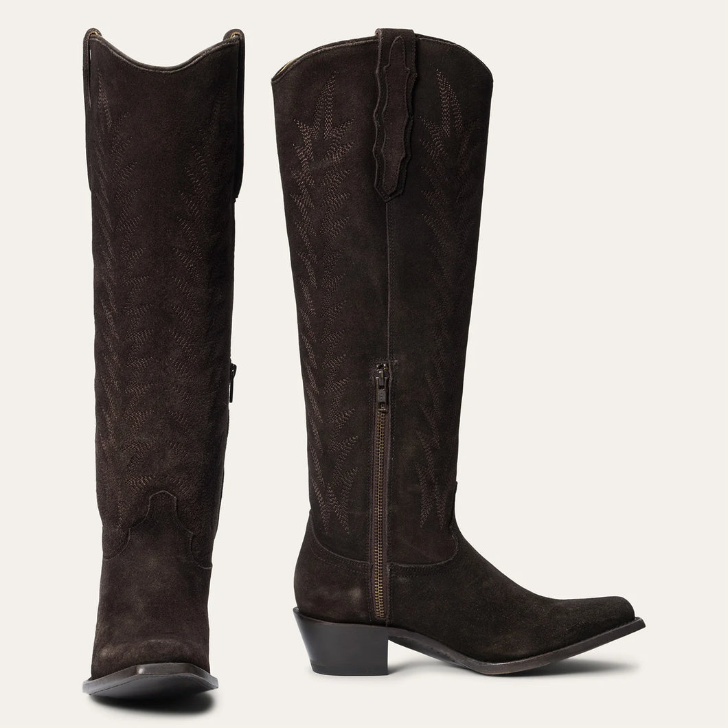 Stetson Women's Loretta Brown Leather Snip Toe Boots 1161