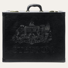 Load image into Gallery viewer, Stetson Black Premium Leather Hat Case