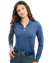 Load image into Gallery viewer, CorrectConnect Cool and Comfortable Navy Sun Shirt