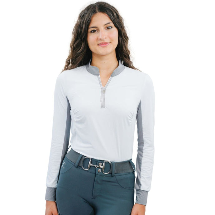 CorrectConnect White Sun Shirt with Glitter Bars