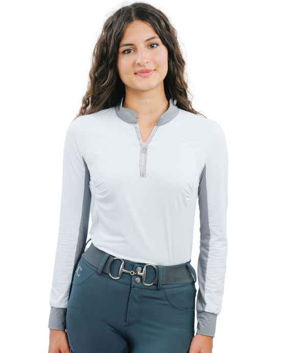 CorrectConnect White Sun Shirt with Glitter Bars