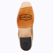 Load image into Gallery viewer, Captian Men&#39;s Tan Nashville - Broadway Leather Cutter Toe Boots CMB8002D