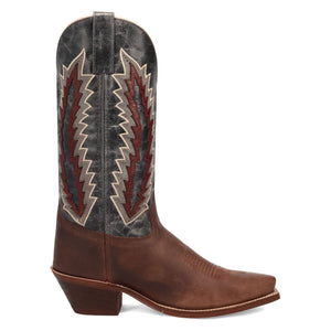 Laredo Women's Cadence Dark Brown Leather Snip Toe Boot 20029