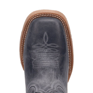 Laredo Women's Chic Blue Leather Square Toe Boot 2004