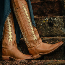 Load image into Gallery viewer, Stetson Women&#39;s Johnnie Brown Calf Leather Snip Toe Boots 1338