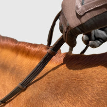 Load image into Gallery viewer, CorrectConnect Sure Grip Rubber Reins with 4&quot; Rein Stops-Superb Slim Rubber Woven Grip