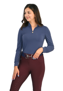 CorrectConnect Cool and Comfortable Navy Sun Shirt