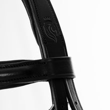 Load image into Gallery viewer, Equinavia Saga Padded Dressage Bridle &amp; Reins - Black E10006