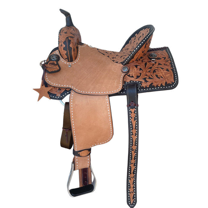Alamo Saddlery 16 Inch Sunrise Barrel Saddle