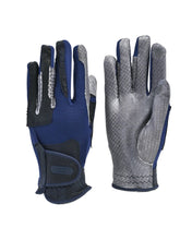 Load image into Gallery viewer, CorrectConnect Oil-Tac Copper Tech™️ Leather Premium Riding Glove in Navy