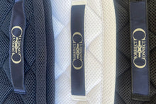 Load image into Gallery viewer, CorrectConnect Dressage Mesh Saddle Pad with Quick Dry Cotton Lining in Navy, White or Black