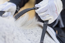 Load image into Gallery viewer, CorrectConnect Sure Grip Rubber Reins with 4&quot; Rein Stops-Superb Slim Rubber Woven Grip